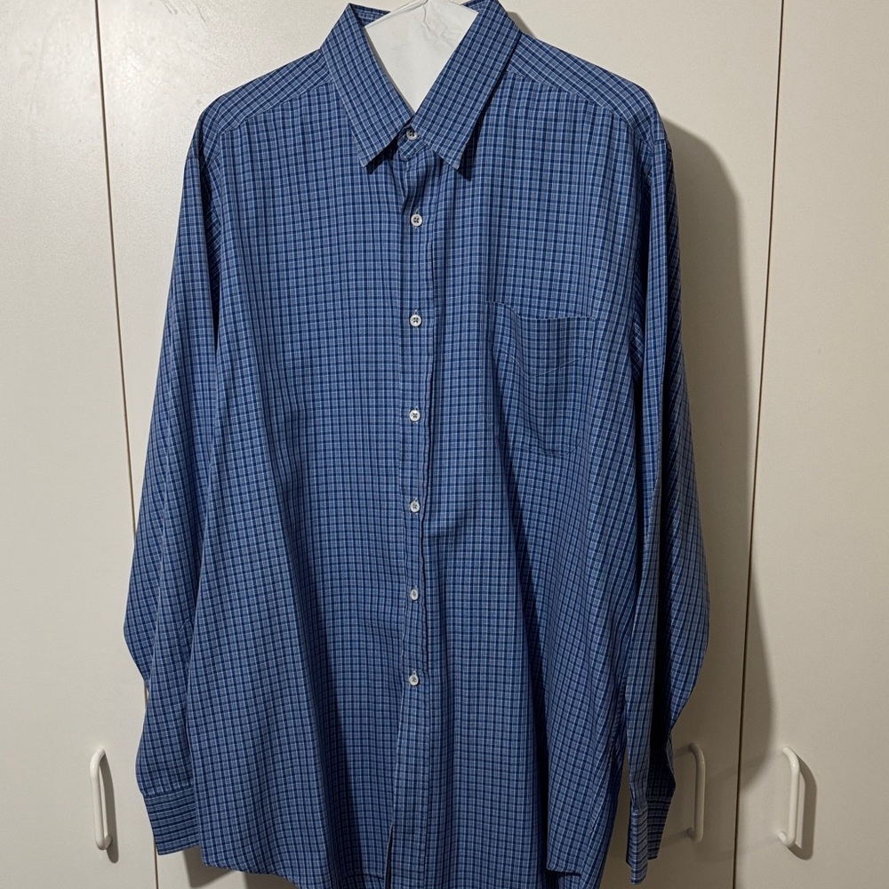Ralph Lauren Purple Label Blue Checkered Men's Shirt